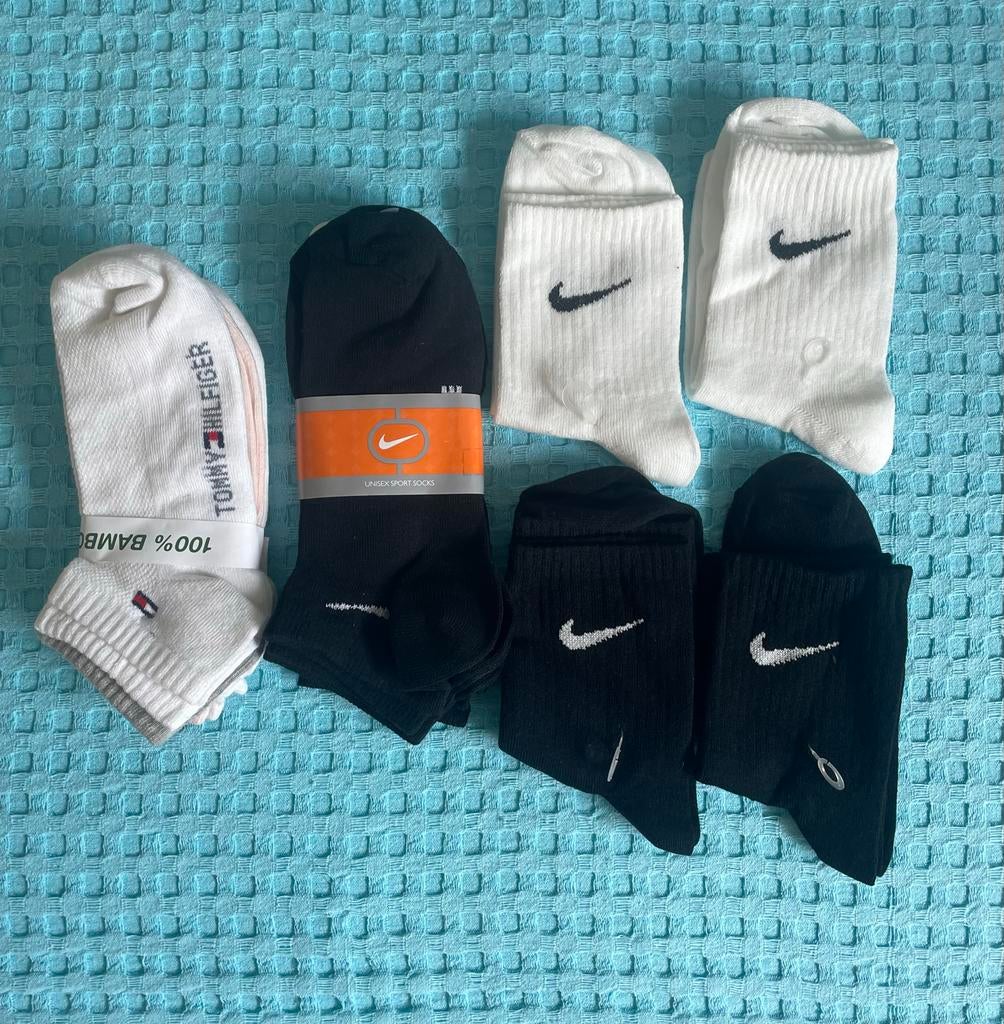Diverse sokken set - Nike & Tommy Hilfiger, Kleding | Heren, Sokken en Kousen, Ophalen, Nieuw, Maat 39 t/m 42, Zwart