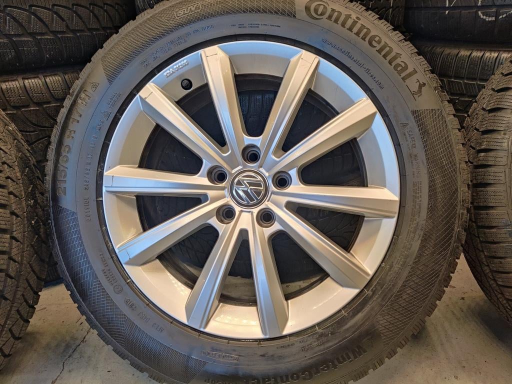 Nette Originele VW Tiguan Winterset Continental "Merano", Auto-onderdelen, Ophalen, Banden en Velgen, 17 inch, Winterbanden