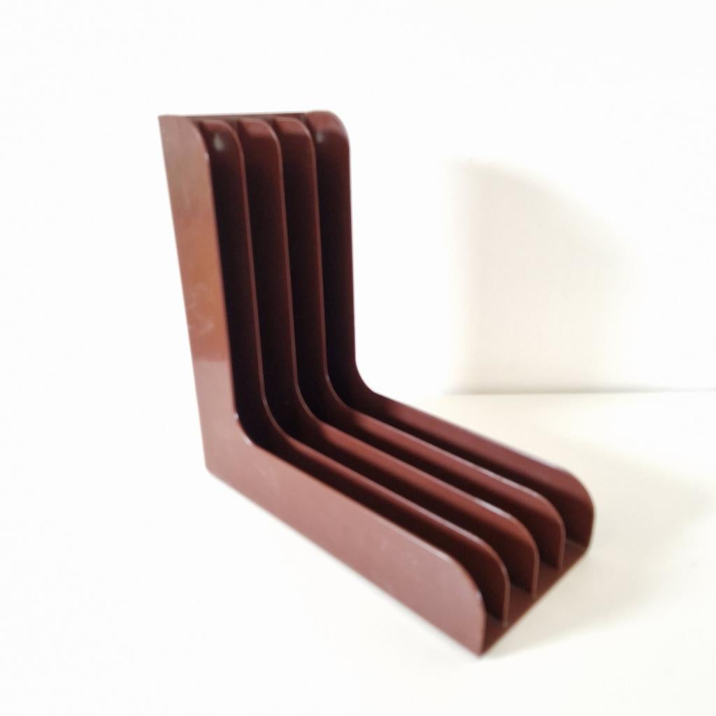 Vintage lp houder spaceage wandrek jaren 70 vinyl rek, Ophalen of Verzenden, Huis en Inrichting