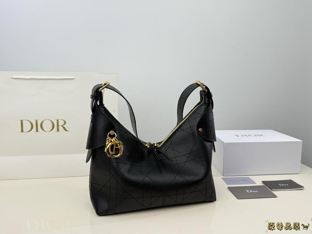 Dior Voyage serie dames schoudertas, Verzenden, Nieuw, Zwart, Schoudertasje