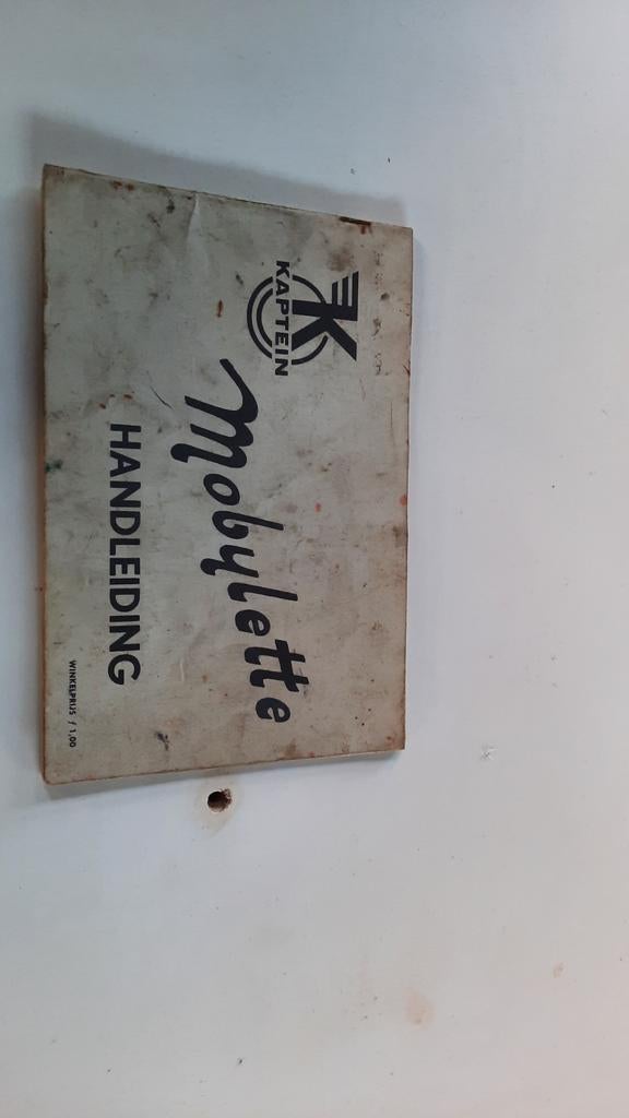 Kaptein Mobylette Handleiding - Origineel, Ophalen, Gebruikt