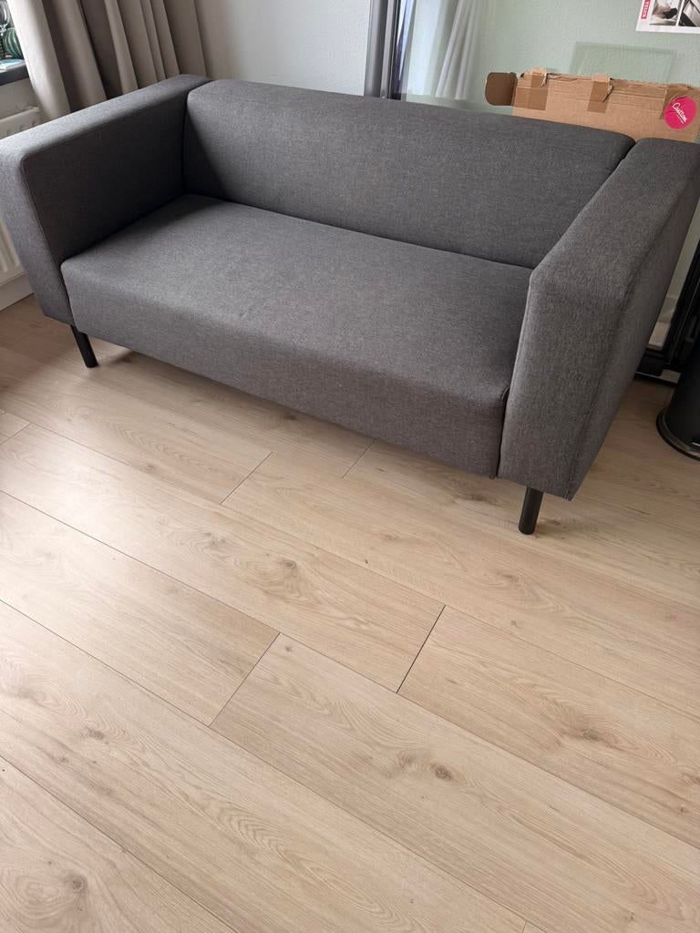 Bank grijs 2/2,5 zits, Ophalen, 150 tot 200 cm, Tweepersoons, 75 tot 100 cm