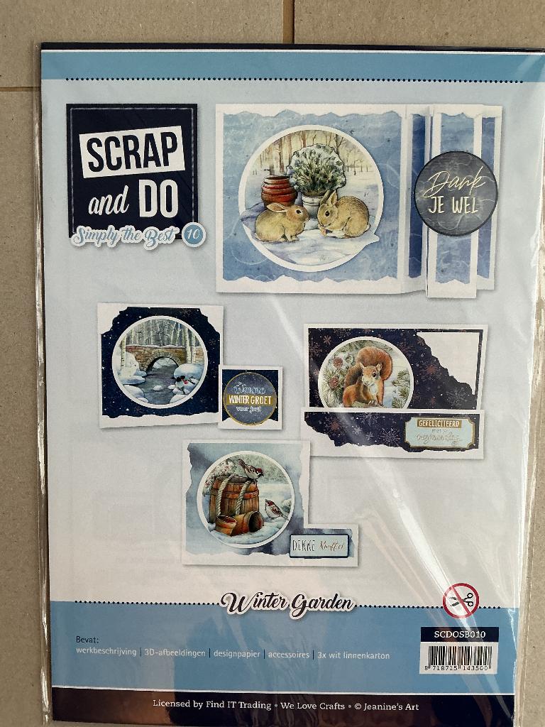 Scrap and do pakket winter garden, Ophalen of Verzenden, Nieuw, Overige thema's, Overige typen
