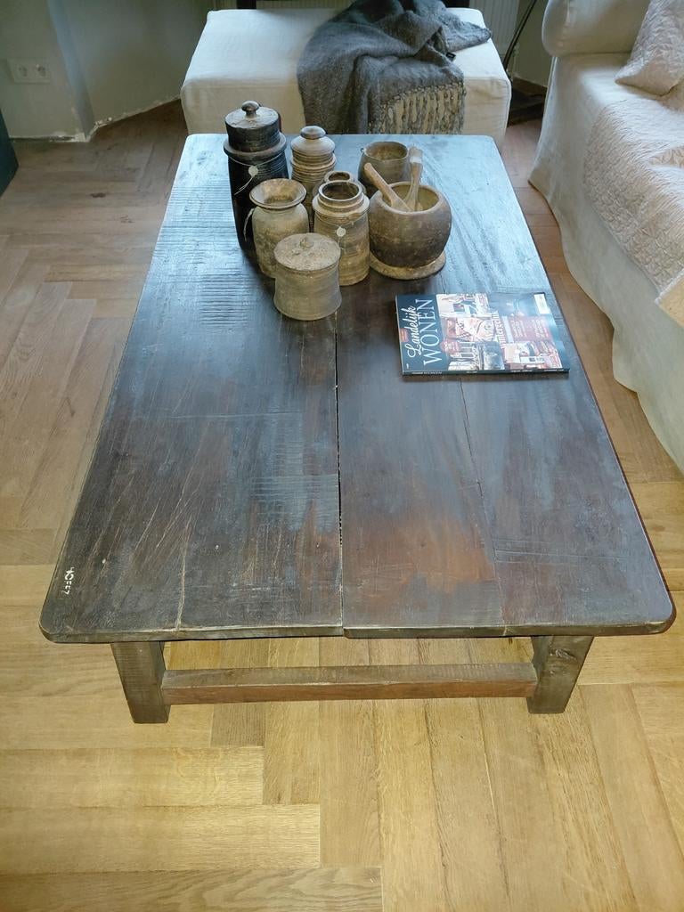 Hoffz zware salontafel, 100 tot 150 cm, Zo goed als nieuw, Minder dan 50 cm, Rechthoekig