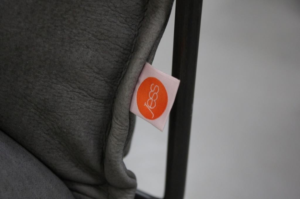 Fauteuil EARL Jess Design metaal leer industrieel, Ophalen, Nieuw, 75 tot 100 cm, 75 tot 100 cm