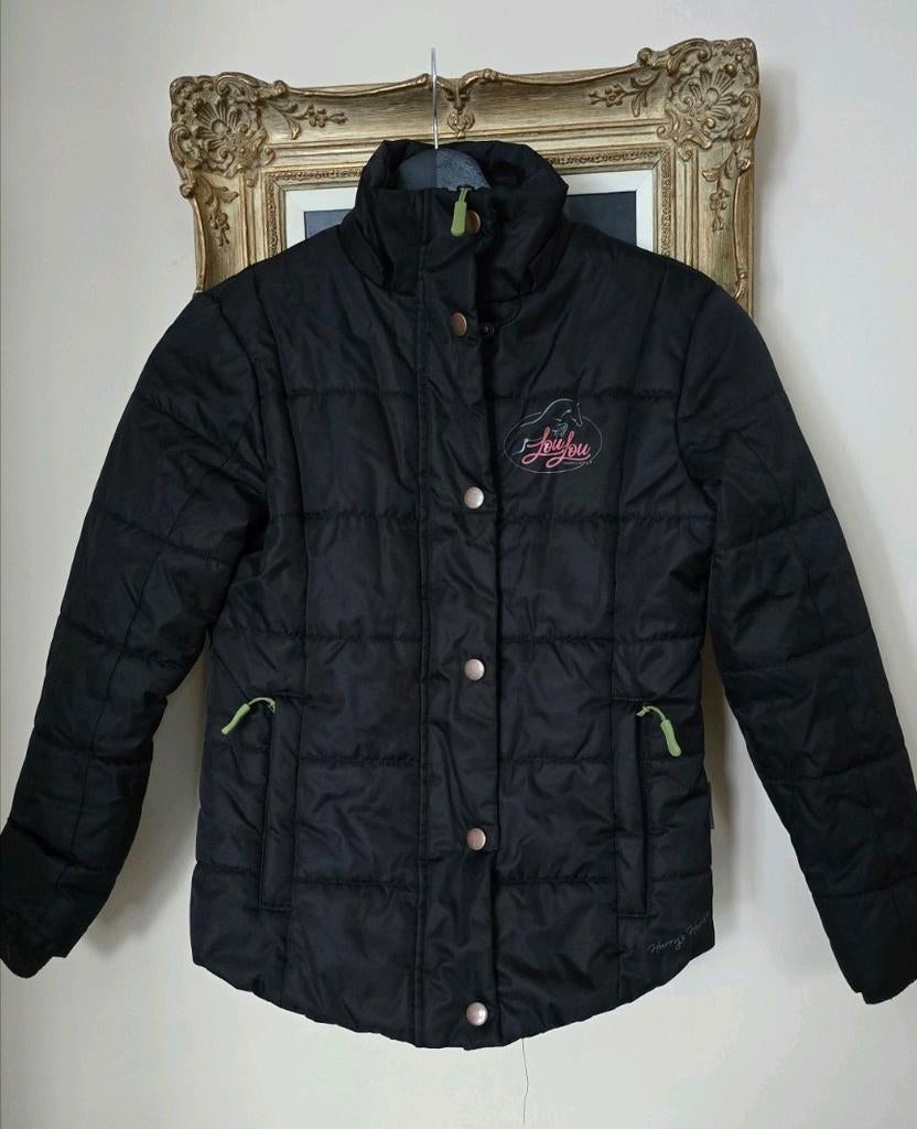 Paardrij-jas, Harry's Horse zwart maat 140, Ophalen of Verzenden, Nieuw, Meisje, Jas