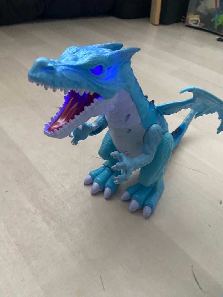 Draak met geluid, licht en loopfunctie, Ophalen of Verzenden, Gebruikt