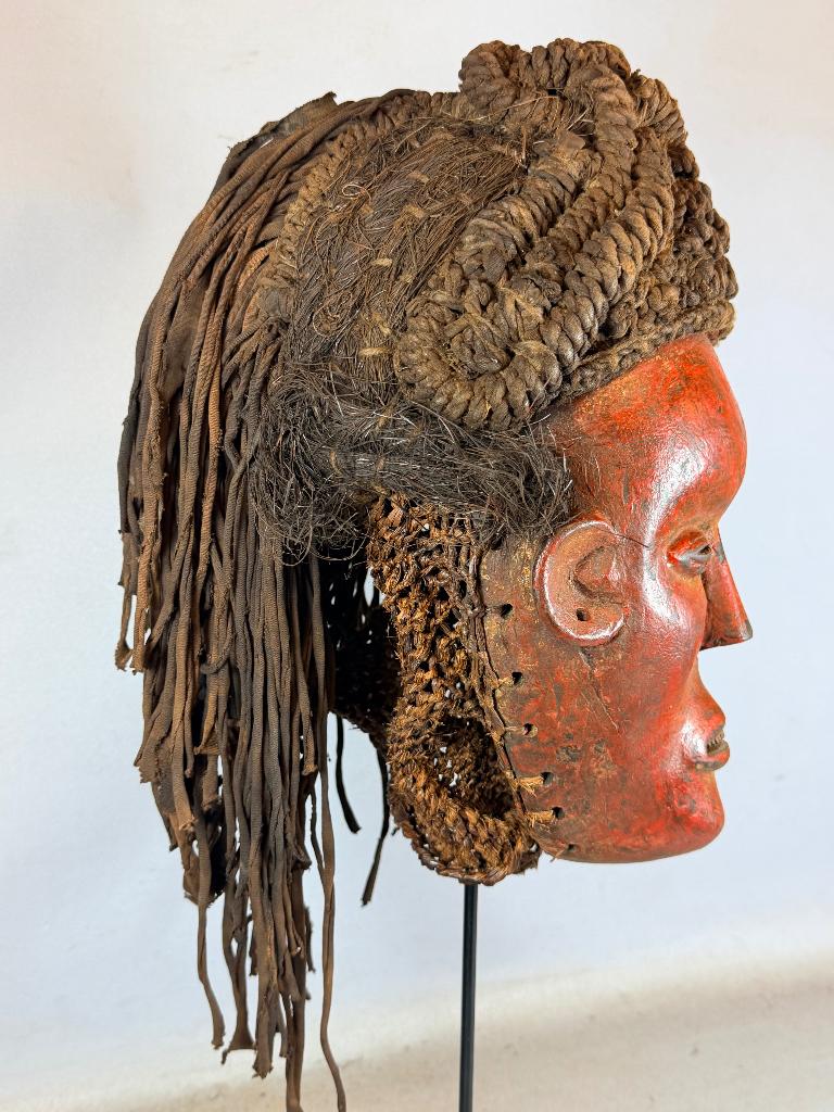 260233 zeldzaam Afrikaans Lunda Chokwe masker uit Zambia., Antiek en Kunst, Ophalen of Verzenden