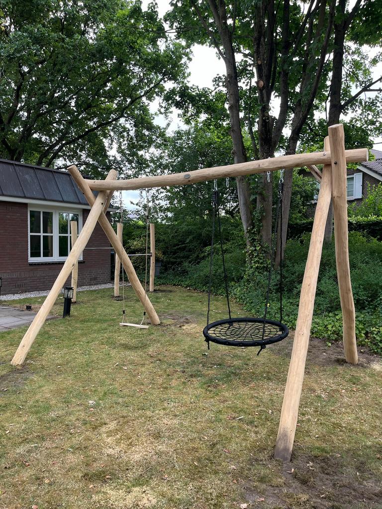 Robinia Schommel X-model – Duurzaam & Stijlvol Speelplezier, Kinderen en Baby's, Speelgoed | Buiten | Speeltoestellen, Ophalen of Verzenden