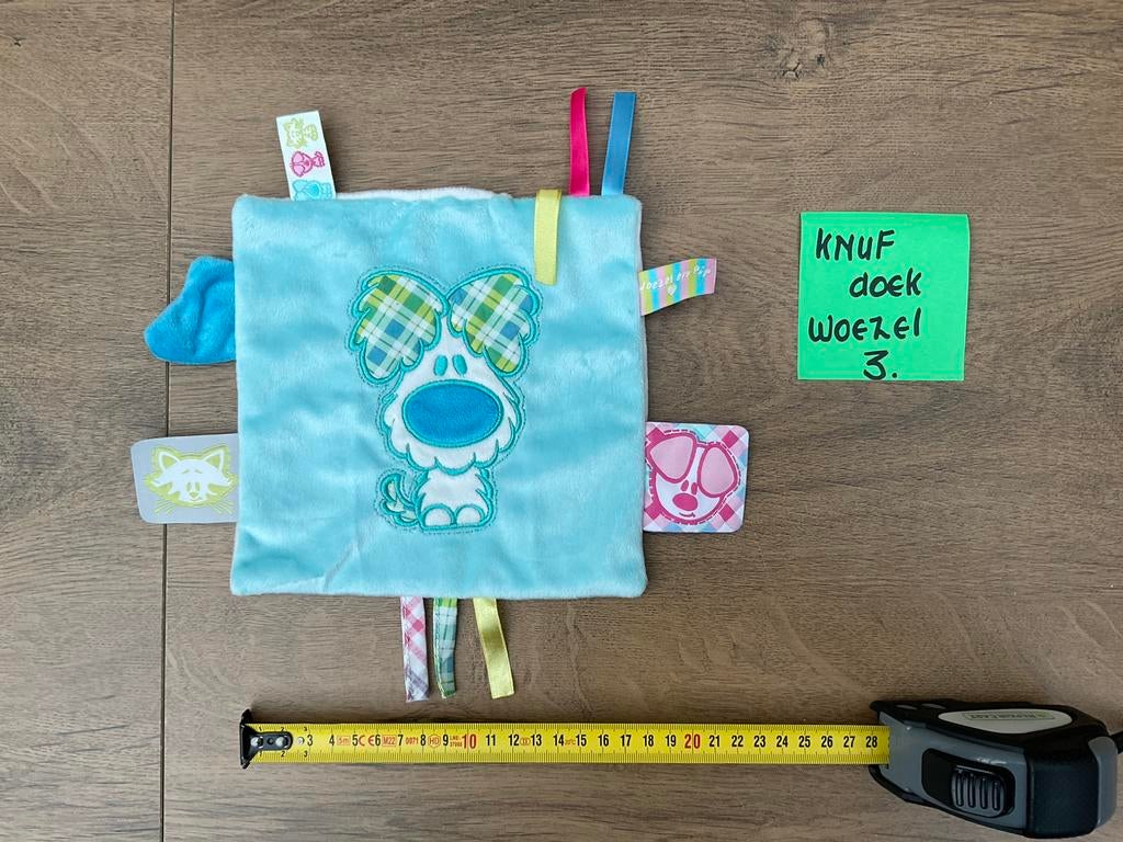 Nieuw zgan Woezel en Pip knuffeldoekje blauw, Ophalen, Nieuw, Hond