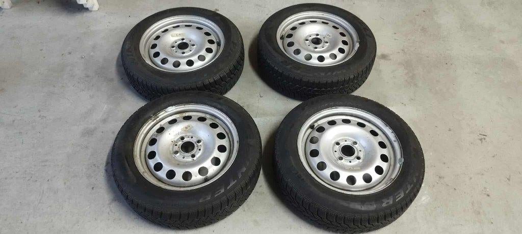 Winterset Stalen Velgen + Banden, Auto-onderdelen, Banden en Velgen, Ophalen, 15 inch, 175 mm, Banden en Velgen