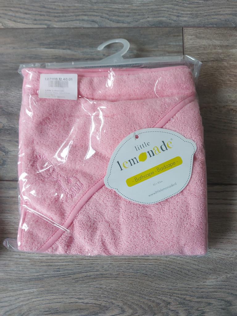 Badcape Roze met giraffe, Ophalen of Verzenden, Zo goed als nieuw