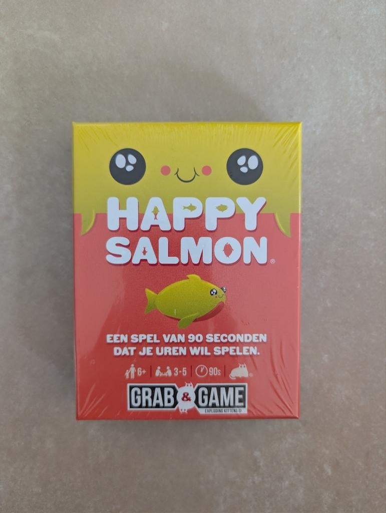 Happy Salmon Grab&Game Kaartspel Exploding Kittens *Sealed*, Vijf spelers of meer, Verzenden, Nieuw, Exploding Kittens