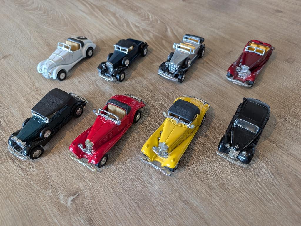 Collectie van 8 Vintage Modelauto's, Ophalen of Verzenden, Gebruikt, Auto, Overige merken