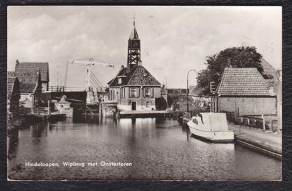 MP.091211-70 Hindeloopen - Wipbrug met Oostertoren, Ophalen of Verzenden, 1960 tot 1980, Gelopen, Friesland