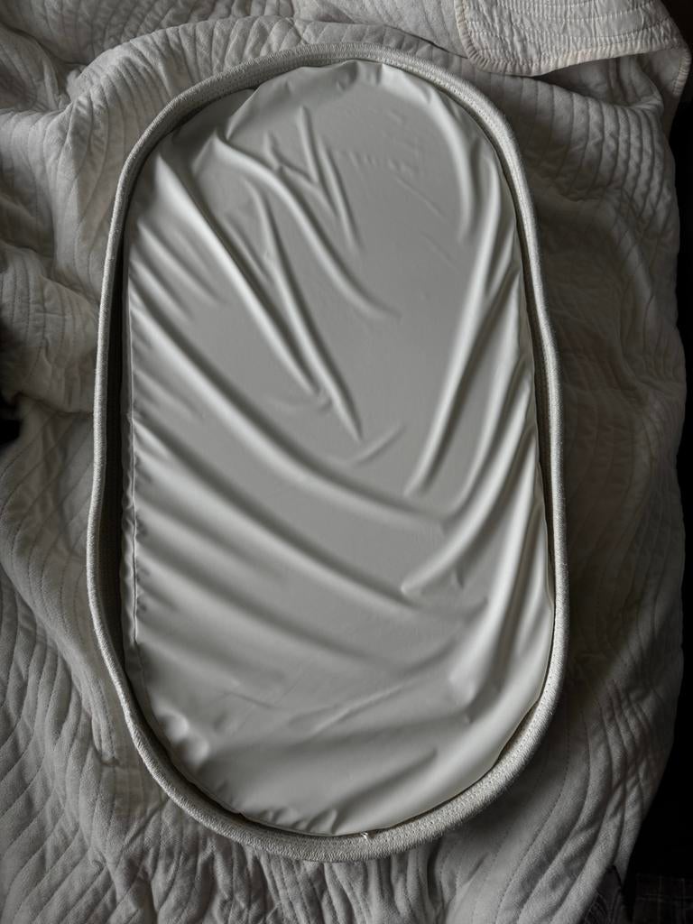 Prenatal aankleedkussen met rieten mand - Heerhugowaard, Aankleedkussen, Ophalen of Verzenden, Zo goed als nieuw, Prenatal