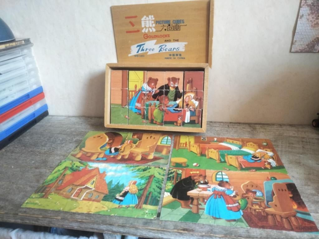 Oude blokken puzzel, Ophalen, Minder dan 500 stukjes, Gebruikt