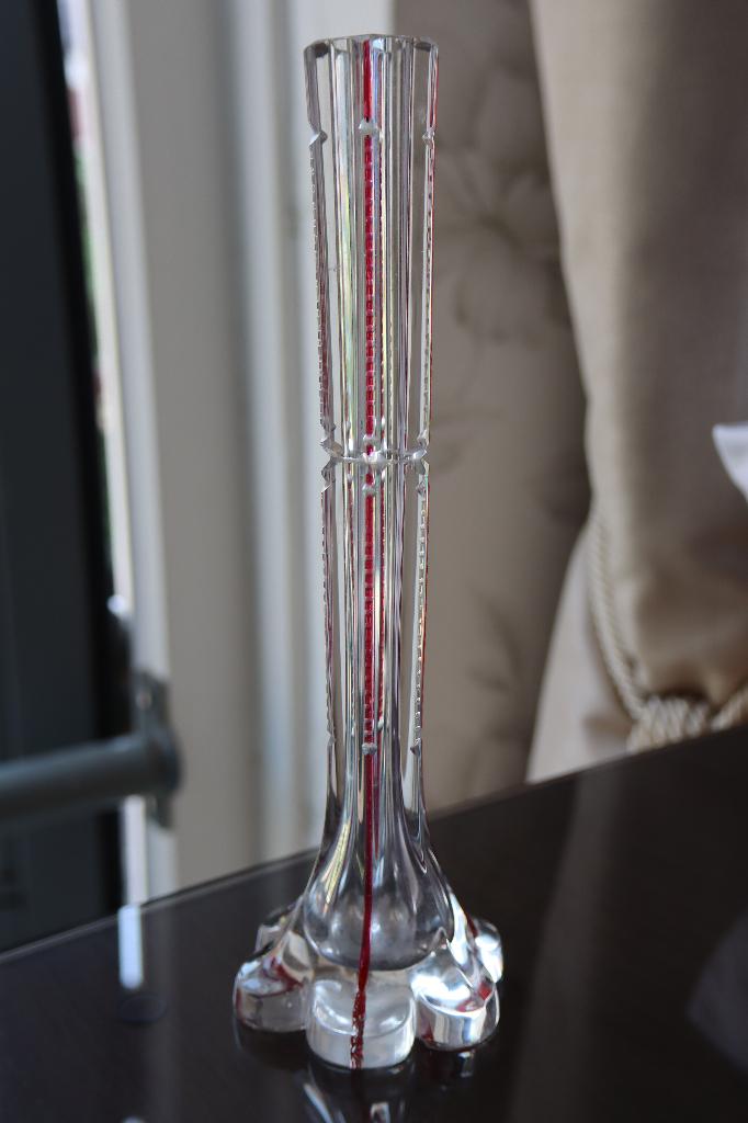 Antiek Art Deco Bohemen soliflore glazen vaas, Antiek en Kunst, Ophalen of Verzenden