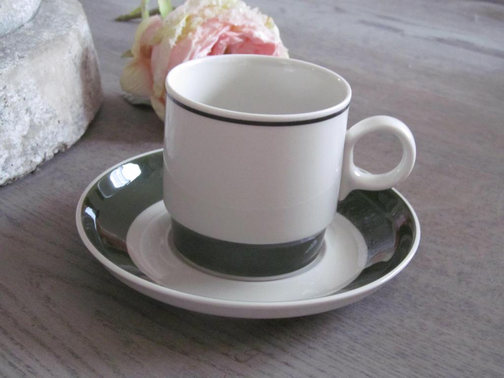 Rorstrand Taffel Sweden Kop en Schotel, Keramiek, Ophalen of Verzenden, Zo goed als nieuw, Overige stijlen