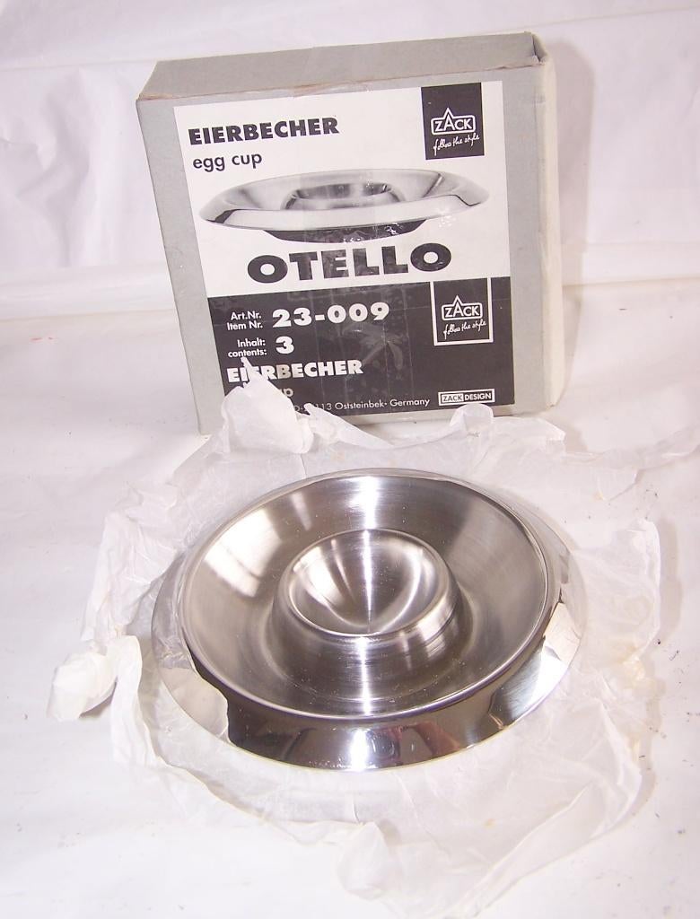 3x rvs Otello eierbekers. Nieuw in verpakking., Ophalen of Verzenden, Nieuw