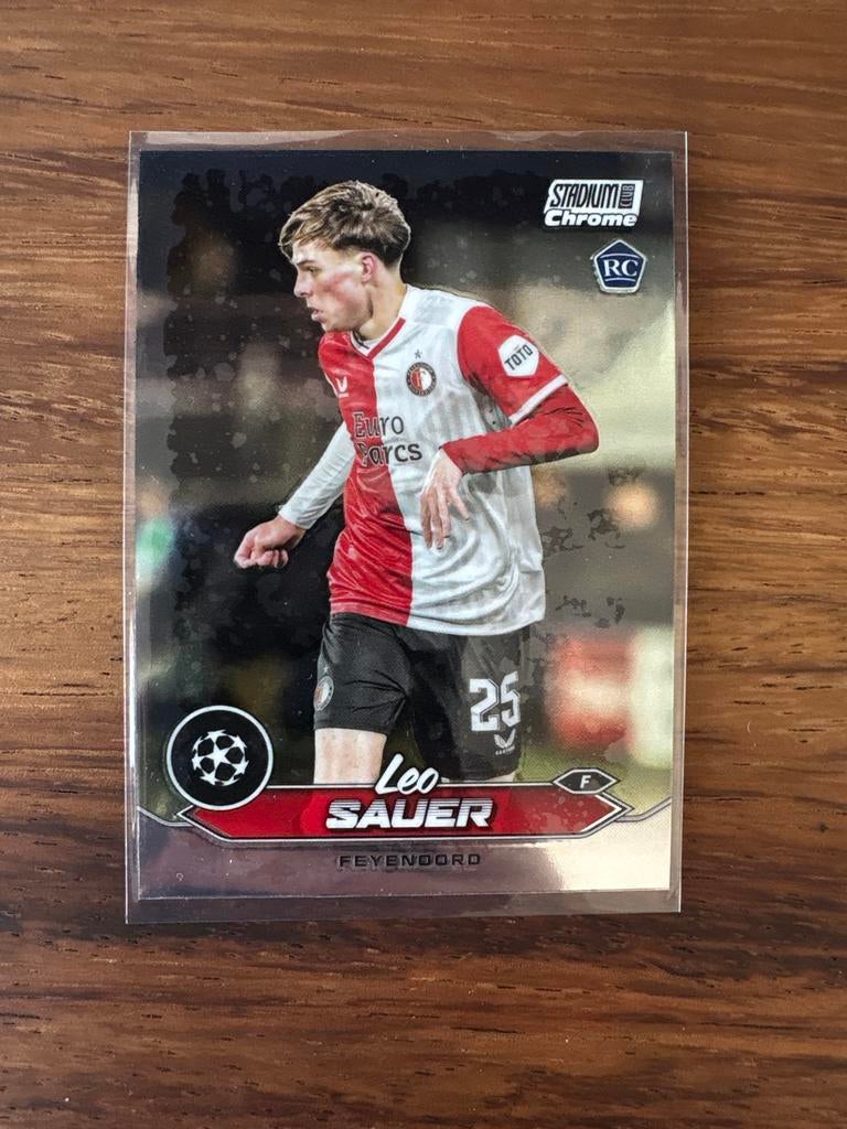 Leo Sauer Topps Feyenoord Spelerskaart, Ophalen of Verzenden, Nieuw, Plaatje