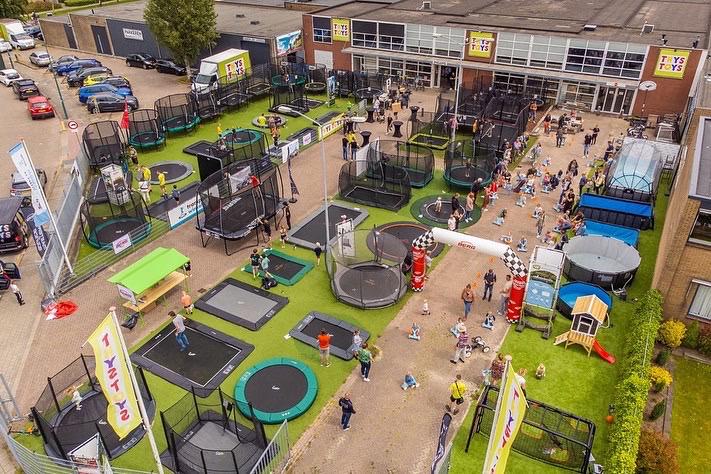 Trampoline grootste showtuin van NL Berg Akrobat Salta Exit, Ophalen of Verzenden, Nieuw