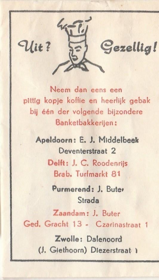 J Buter Zaandam - Ged. Gracht - Czarinastraat - Purmerend, Ophalen of Verzenden
