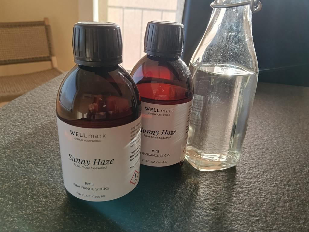 Te koop : 3 flesjes  navulling Well Mark Sunny Haze, Ophalen of Verzenden, Nieuw