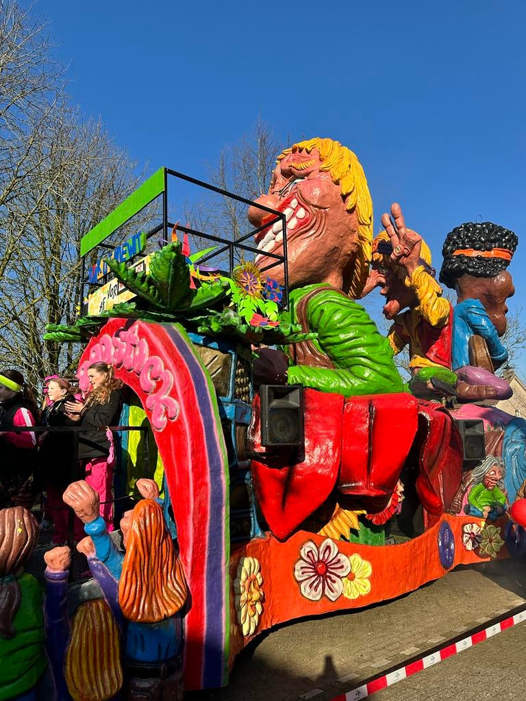 Carnavalswagen "Peace man" - aanganger 10 m., Ophalen of Verzenden, Gebruikt