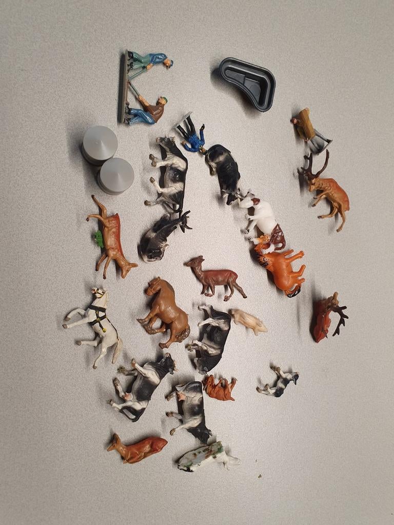 HO Schaal Figuren - Boerderij Dieren en Mensen, Ophalen of Verzenden, Gebruikt