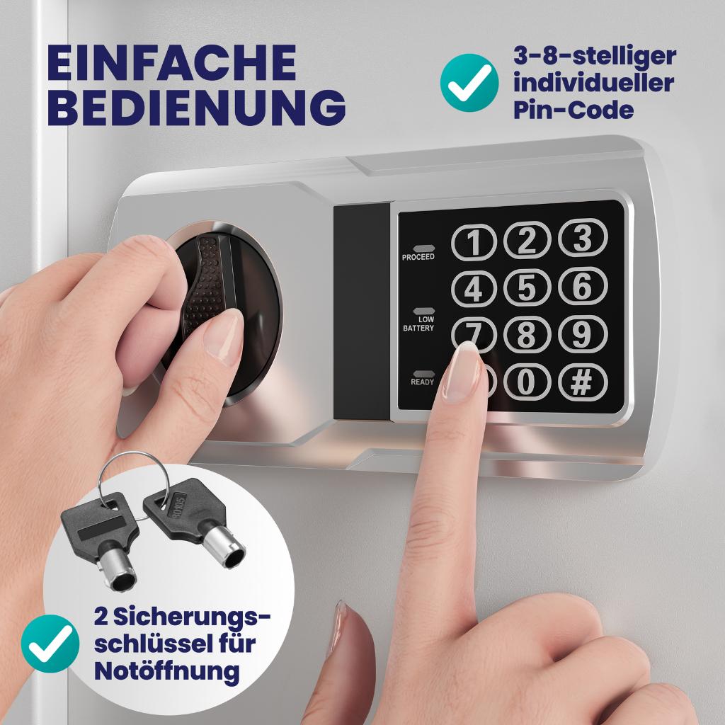 Elektronische kluis safe brandkast GRATIS VERZENDING!, Ophalen of Verzenden, Nieuw, Brandkast