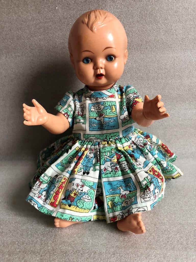 Grote Vintage OK Kader Pop 1950-1960 42 cm, Verzamelen, Ophalen of Verzenden, Gebruikt, Pop