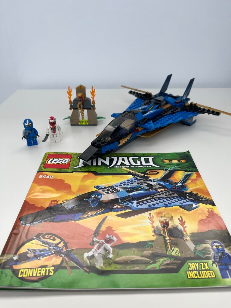 Lego Ninjago Jay's Storm Fighter 9442, Ophalen of Verzenden, Zo goed als nieuw, Complete set, Lego