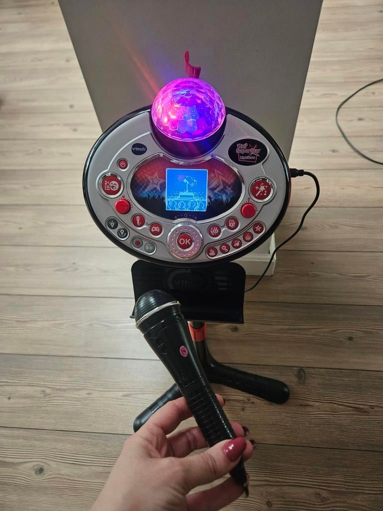 VTECH - Kidi Superstar Lightshow  - Microfoon Karaoke, Ophalen of Verzenden