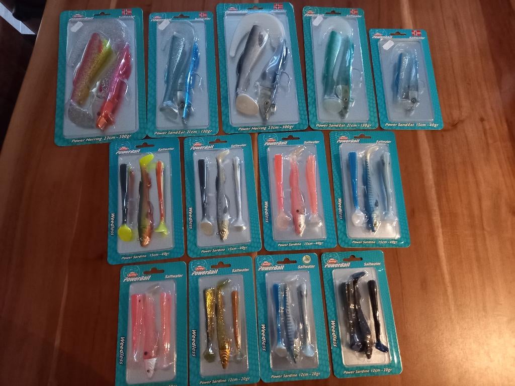 Powerbait Kunstaas pakket..Kabeljauw/Pollak/Heilbot/Zeebaars, Tinstraat, Nieuw, Ophalen of Verzenden, Info@purefishing.com