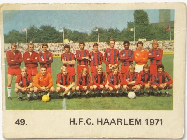 Haarlem Voetbalplaatjes Elftalplaat Monty Gum seizoen 1971, Verzamelen, Ophalen of Verzenden, Gebruikt, Overige binnenlandse clubs