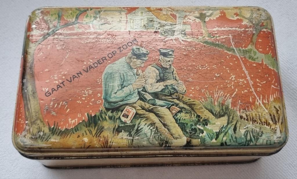 Van Nelle's tabak blik, Verzamelen, Ophalen of Verzenden, Gebruikt, Overige, Van Nelle