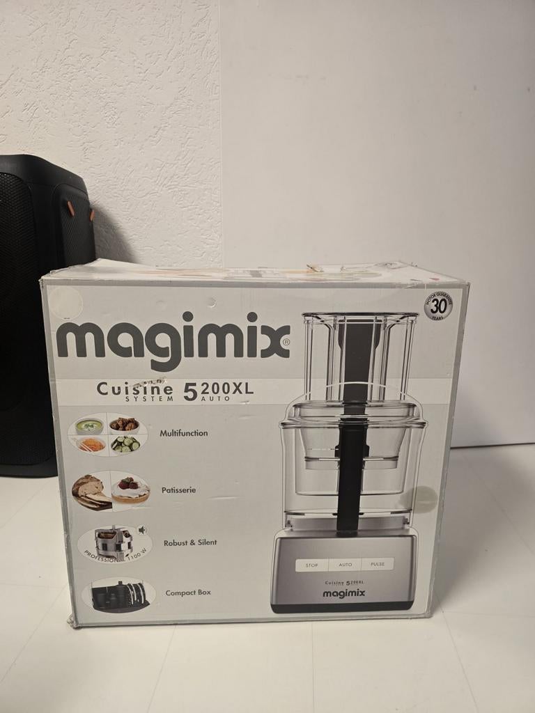 Magimix Cuisine System 5200 XL - Keukenmachine, 4 liter of meer, Nieuw, 3 snelheden of meer, Ophalen of Verzenden