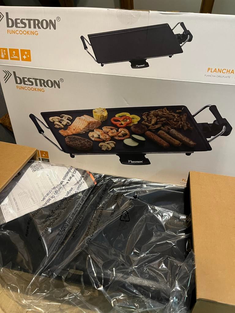 Bestron Bakplaat - Nieuw in doos, Ophalen, Nieuw, 4 t/m 7 personen