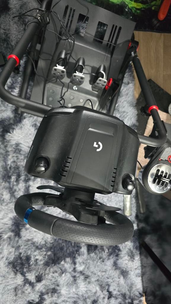 Logitech G923 + TH8A + Wheel Stand (Zo goed als nieuw), 1 speler, Racen en Vliegen, Ophalen of Verzenden, Zo goed als nieuw