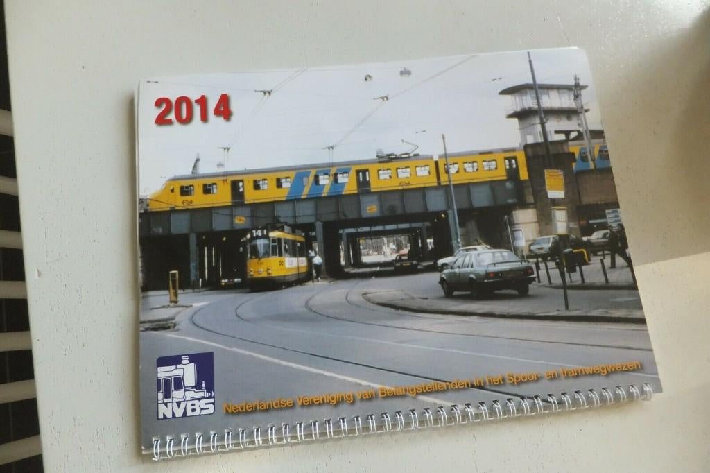 NVBS Kalender 2014 Nederlandse trein spoorwegen tram NS TOP, Ophalen of Verzenden, Weekkalender, Zo goed als nieuw