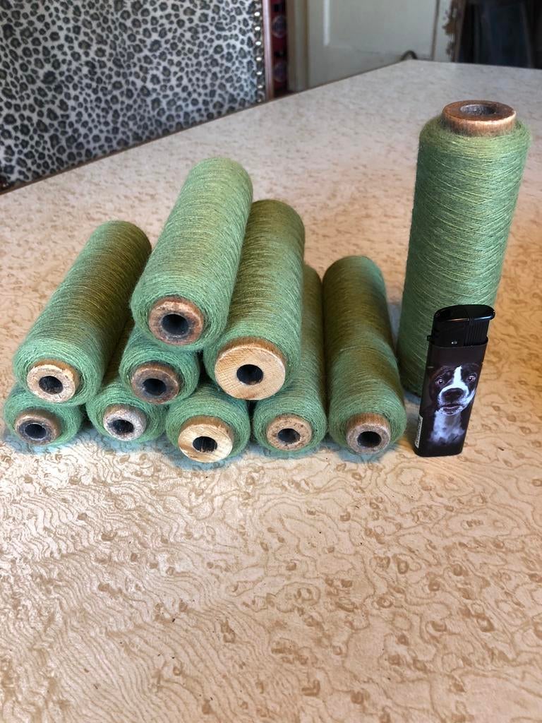 Oude klossen linnen garen, Antiek en Kunst, Ophalen