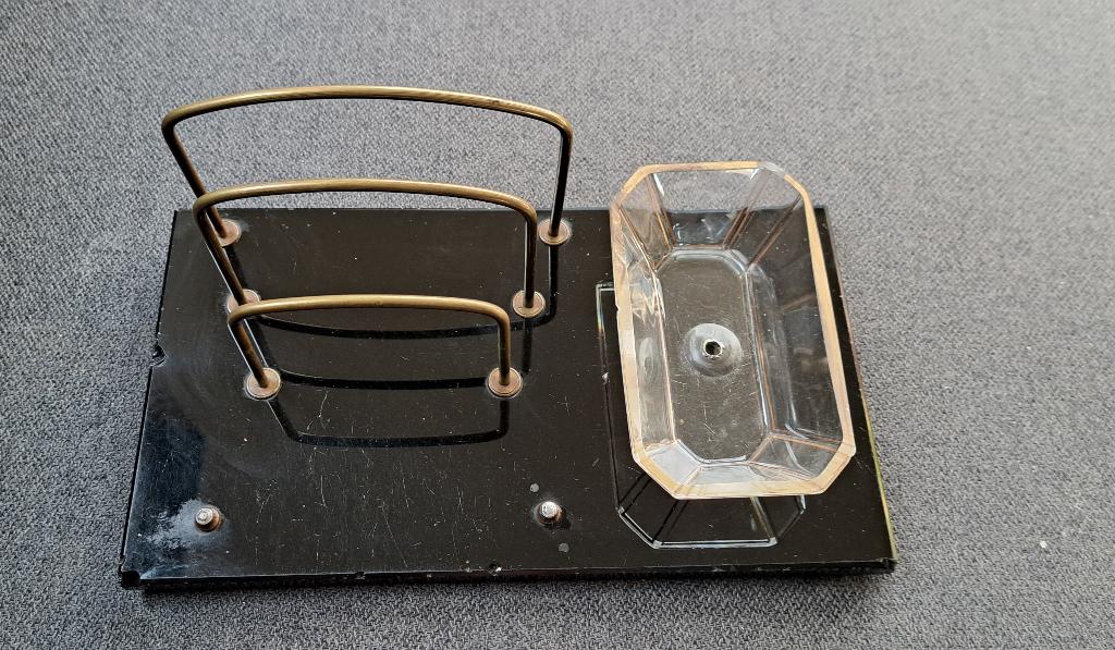 antieke zwart marmeren bureauset, Antiek en Kunst, Ophalen of Verzenden