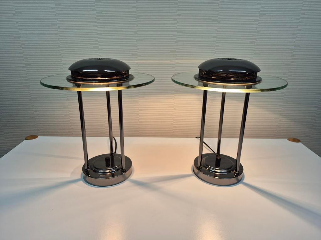 Saturn tafellamp (2) Robert Sonneman. Vintage bureaulamp., Ophalen of Verzenden, ., ., .