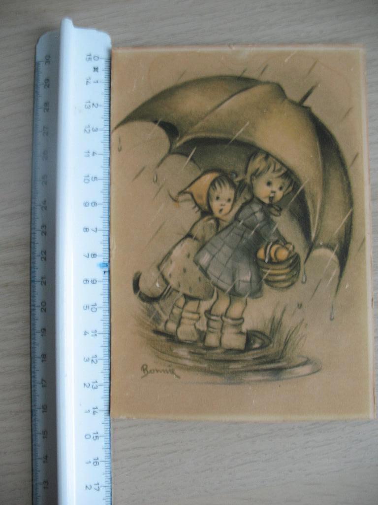 Ansicht Kaart Bonnie ( nr 1 ) Vintage, Ophalen of Verzenden, Voor 1940, Zo goed als nieuw, Kind