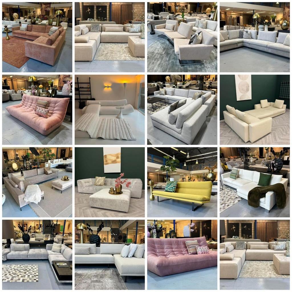 Designer banken aangeboden!, Ophalen of Verzenden, Nieuw, Vierpersoons of meer