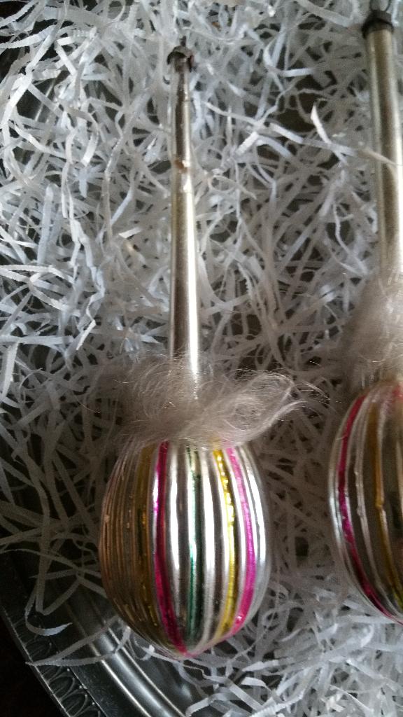 antieke kerstbal nr 362 model lange hals ballen, Diversen, Kerst, Ophalen of Verzenden, Gebruikt