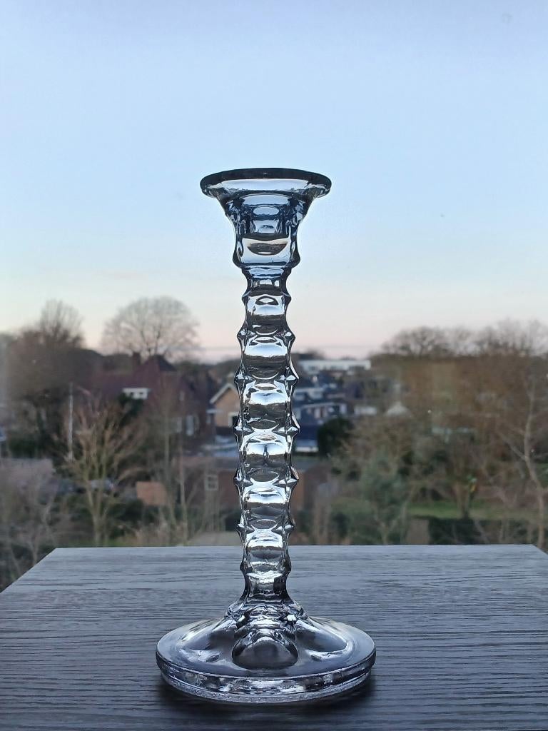 Kandelaar Persglas Sklo Union 1970’s, Ophalen of Verzenden, Kristal