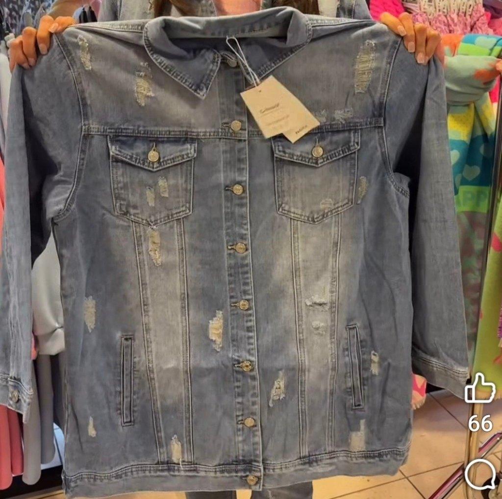 G-SMACK de gewilde destroyed ripped jeans jacket jack mt. 48, Kleding | Dames, Maat 46/48 (XL) of groter, Nieuw, G-Smack, Jasje