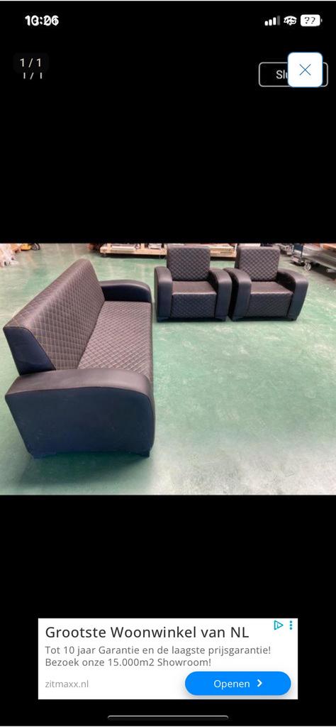 Mooie bankstel mag weg voor een klein prijsje!, Ophalen, Zo goed als nieuw